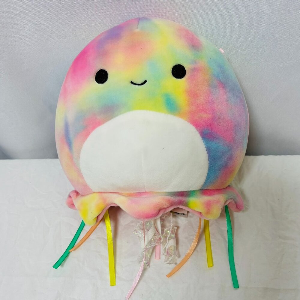 Squishmallows‎ Tie Dye Rainbow Jellyfish Ultra Soft Collectible Plush